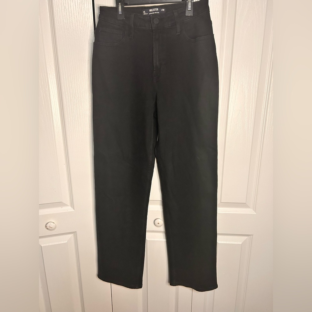 Hollister Jeans Womens 6R/28R Black Ultra High Rise Dad Vintage Stretch Cotton‎ - Picture 2 of 7